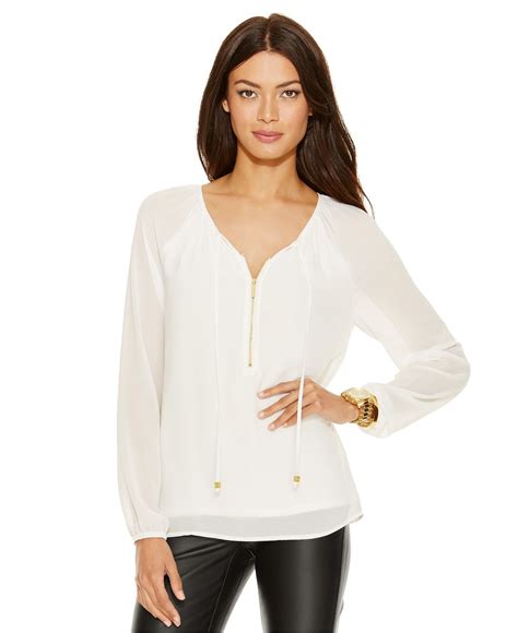 macys michael kors blouses